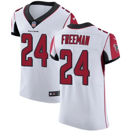 Nike Falcons #24 Devonta Freeman White Men's Stitched NFL Vapor Untouchable Elite Jersey - Click Image to Close